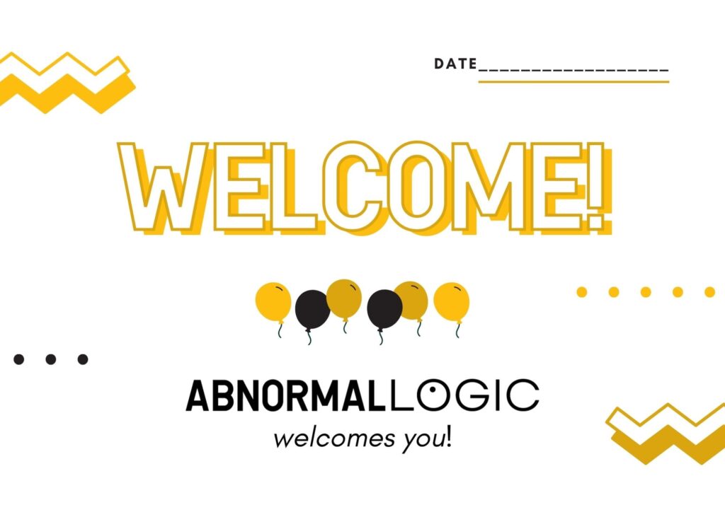 Welcome Card for New Employees by Jennifer Lynn Design Studio