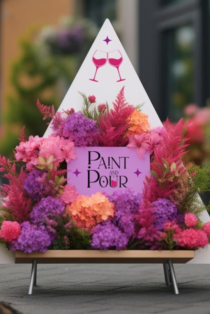 Paint and Wine Graphic Design by Jennifer Lynn Design Studio